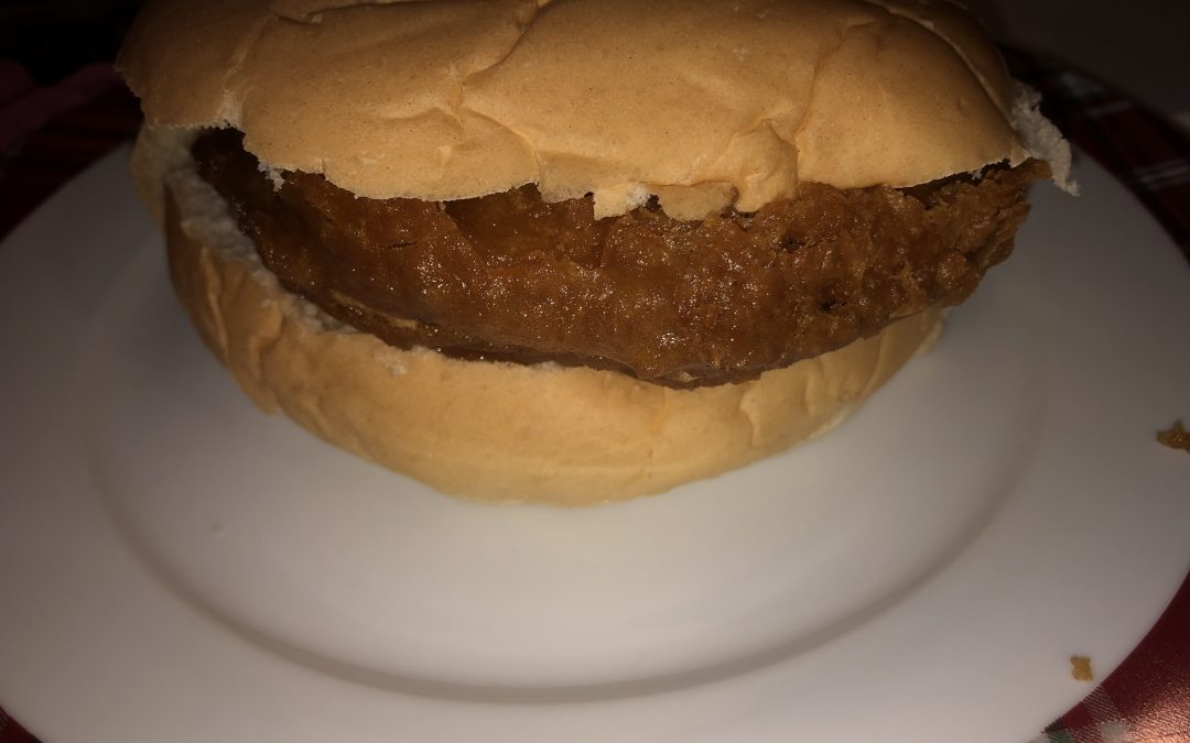 battered beef burger butty